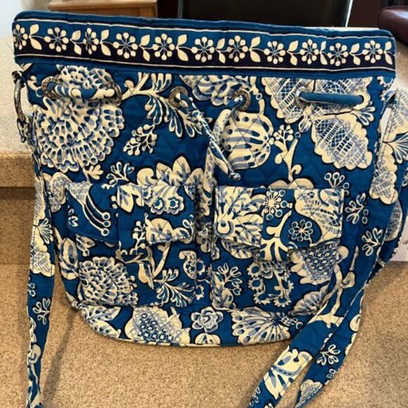 Vera Bradley Crossbody Adjustable Hobo Bag (Blue Lagoon) - Picture 1 of 9